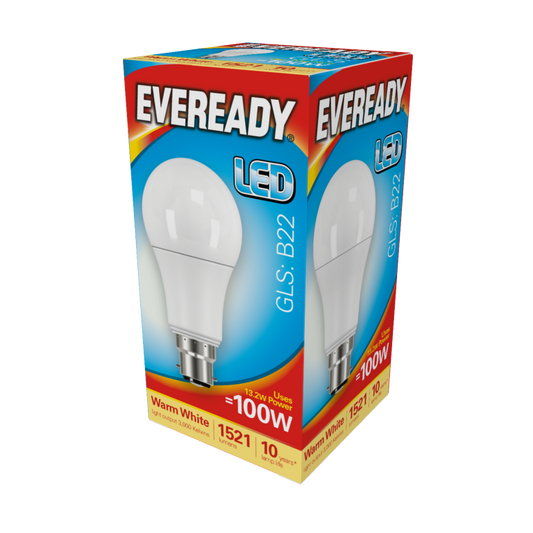 Eveready LED GLS 14w 1521lm Warm White 3000k B22