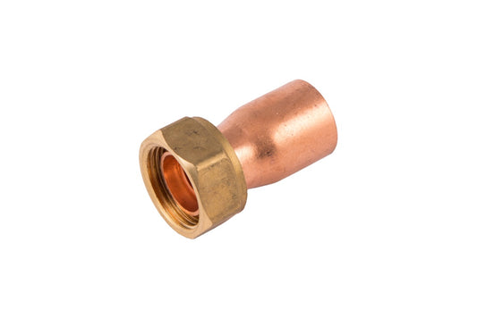 Securplumb WRAS Straight Tap Connector End Feed 15x1/2 Pack 10