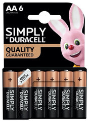 Duracell Simply Batteries AA Pack 6 Duracell Simply Batteries AA Pack 6
