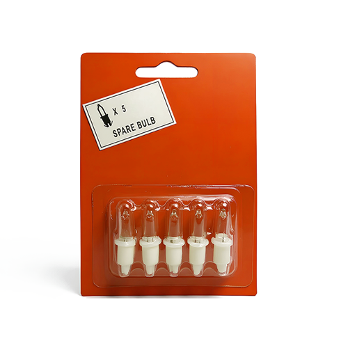 Premier 7.3V 0.53W Clear Replacement Bulbs Pack of 5 for Christmas Lights