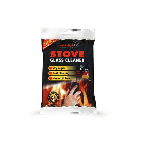 Trollull Stove Glass Cleaner Steel Wool Pack 2 Fire Stove Soot Remover