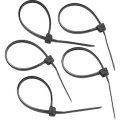 Securlec Black Cable Ties 4.5mm x 200mm Pack 100
