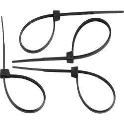 Securlec Black Cable Ties 4.5mm x 180mm Pack 100