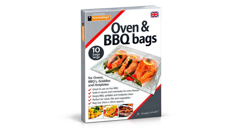 Toastabags Oven & BBQ Cooking Bags 6/10 Pack for Roasting Grilling & Storage