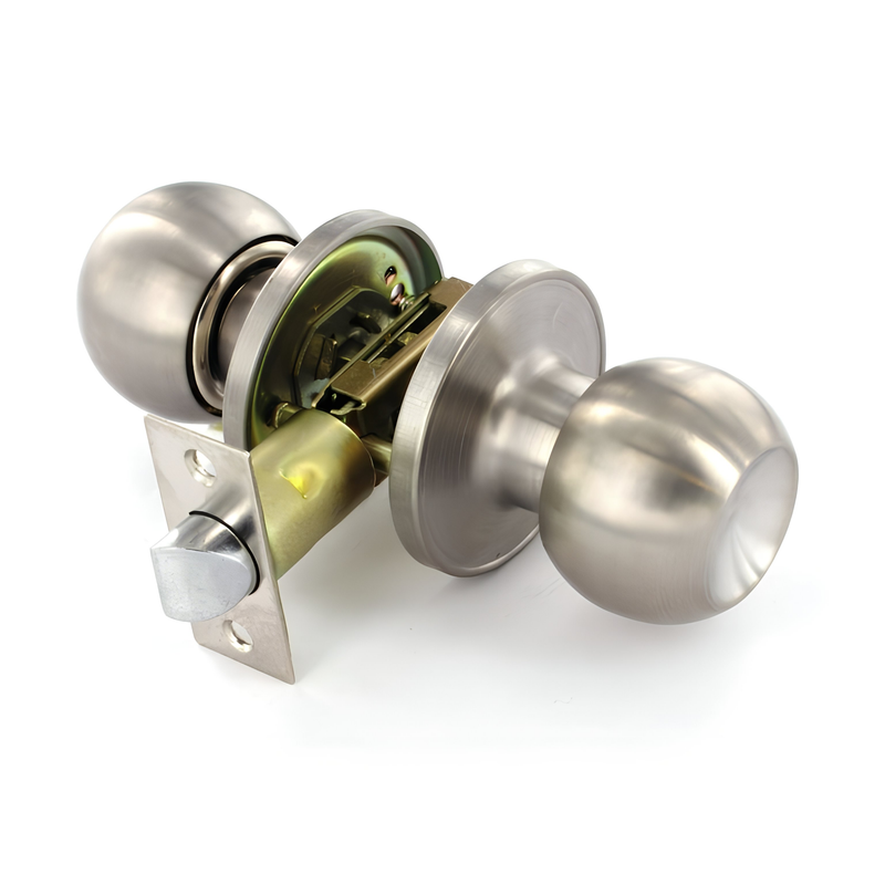Securit Door Knob Set Brass Stainless Steel Passage Privacy Interior