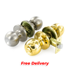 Securit Door Knob Set Brass Stainless Steel Passage Privacy Interior