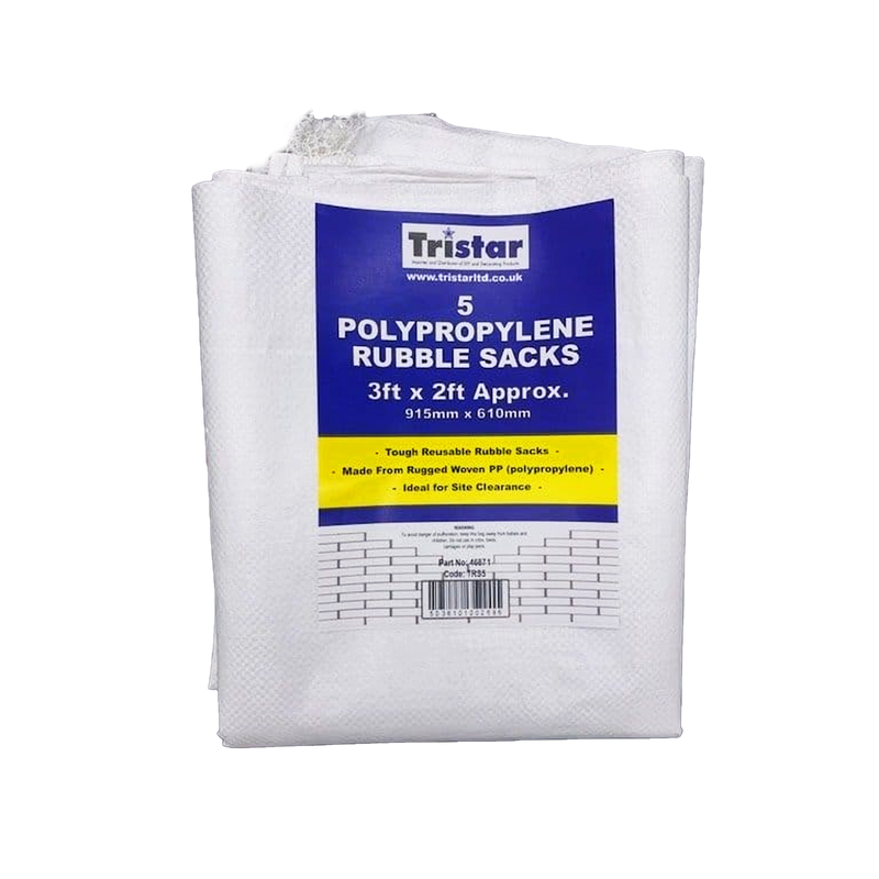 Tristar Woven Rubble Sacks Pack 5