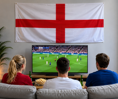 PMS England St George National Flag Bunting Indoor Outdoor Rayon Patriotic Banner
