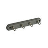 Securit Grey Hat & Coat Board 4 Satin Hooks