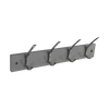 Securit Grey Hat & Coat Board 4 Satin Hooks