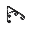 Securit Ornamental Scroll Bracket Black 100x100mm