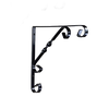 Securit Ornamental Scroll Bracket Black 100x100mm