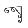 Securit Ornamental Scroll Bracket Black 100x100mm
