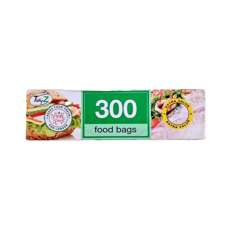 Tidyz Food & Freezer Bags Boxed Rolls Press Seal Resealable Bio Waste Pack