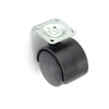 Securit Twin wheel castor plate fix 40mm, only available by special order
