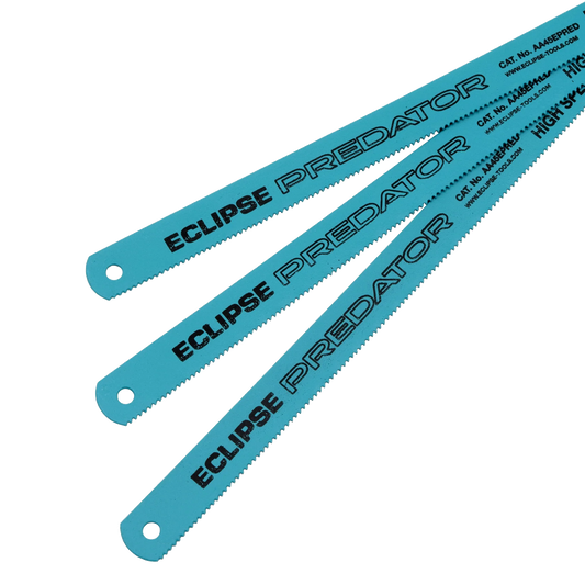 Spear & Jackson Eclipse Hand Hacksaw Blades Plus 30 BiMetal HSS 300 x 12.5 x 0.63mm 18 TPI