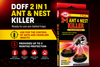 Doff 2 In 1 Ant Stop Nest Killer Bait Station Nest Killer Trap Ant Control Destroy Nest