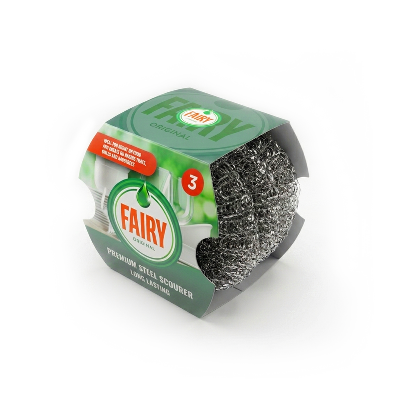 Addis Fairy Max Power Sponge Scourer Dispensing Dish Brush Green with 6 Refills
