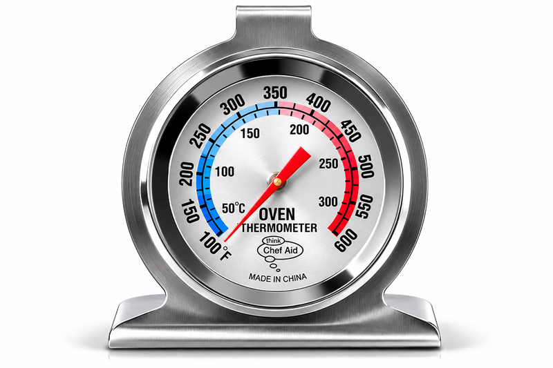 Oven Thermometer Cooker Temperature Stainless Steel Gauge Quality 300ºC UK