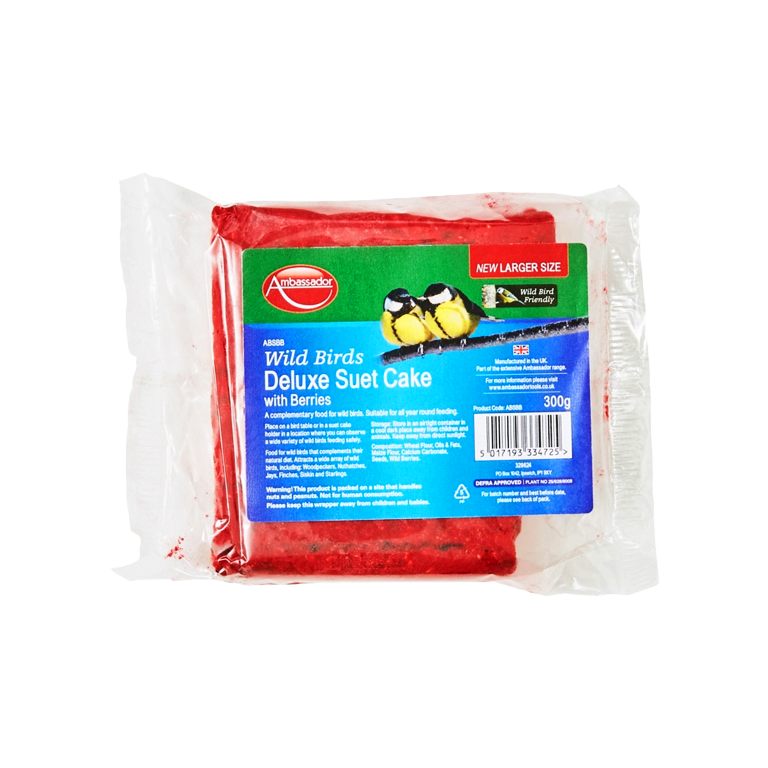 Ambassador Deluxe Suet Cakes-Berries, Fruit, Insects, Mealworms, Sunflower Hearts