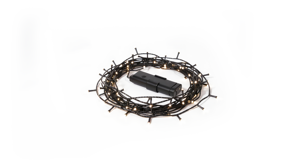 Kaemingk LED Durawise Outdoor Twinkle Lights 1.7m 24 Bulb Warm White Battery