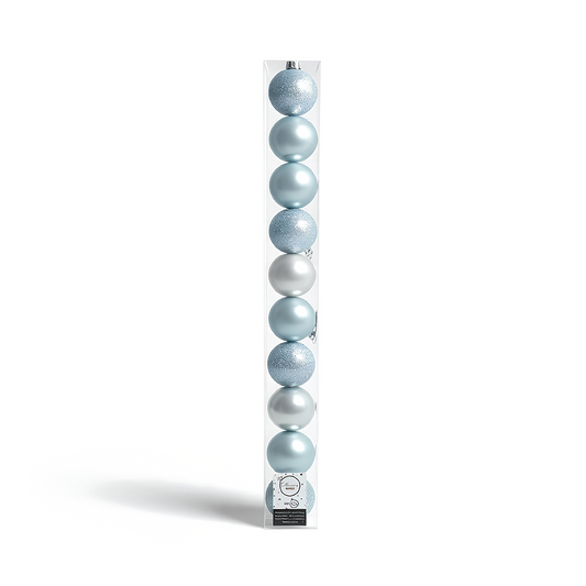 Kaemingk Shatterproof Plain Baubles 10cm C/Lilac Christmas Tree Ornaments