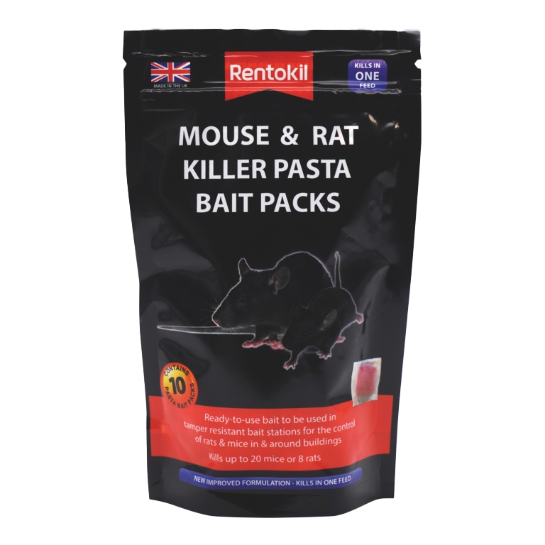 Rentokil Rat & Mouse Killer - Grain/Pasta Bait 1-10 Sachets