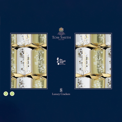 Tom Smith Luxury Christmas Crackers 8 x 14 Inch Gold Festive Dinner Table Set