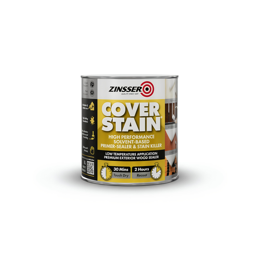 Zinsser Cover Stain Oil-Based Primer Sealer Stain Killer 1L Interior Exterior