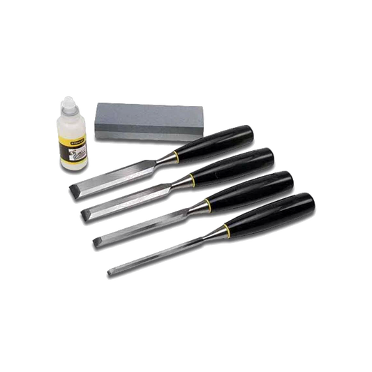 Stanley Wood Chisel Set with Oil & Sharpening Stone 6 Piece