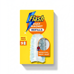 Flash Dust Magnet XL Starter Kit & 9 Refills Slim Duster Home Cleaning Set