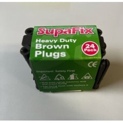 SupaFix Heavy Duty Plugs Brown Pack 24