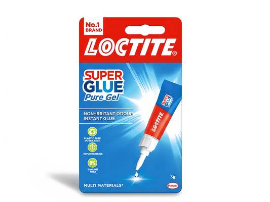 Loctite Super Glue Repositionable Gel 3g Fast Strong Bond DIY Repairs