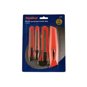 SupaTool 4 Piece Multi Purpose Knife Set