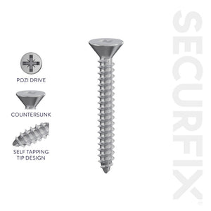 Securfix Self Tapping Screws 6 x ½"-3.5 x 12mm | Pack of 200