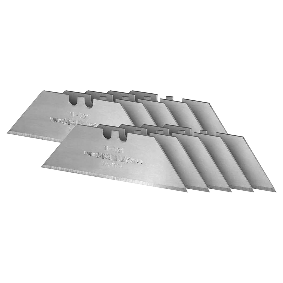 Stanley 1992 Trimming Knife Blade Card of 5 Blades Blade Length 62.0mm x Thickness 0.65mm Height 19.0mm