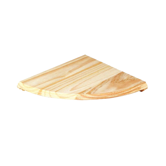 Core Natural Wood Corner Shelf Kit 8"
