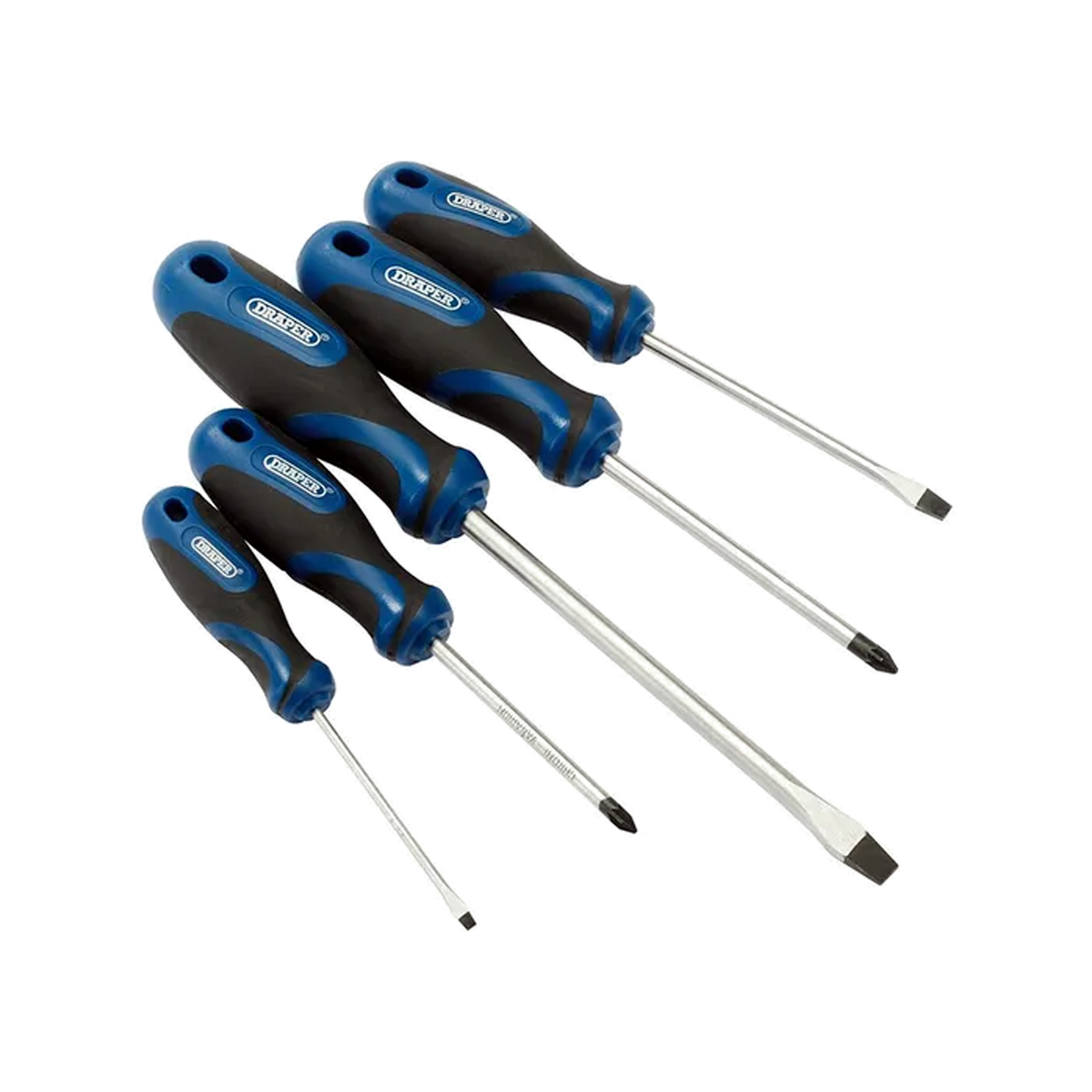 Draper Soft Grip Screwdriver Set 5 Piece