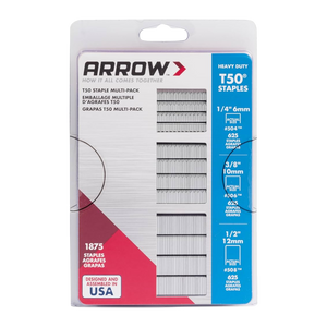 Arrow T50 Staple Multi Pack 6/10/12mm Pack 1875