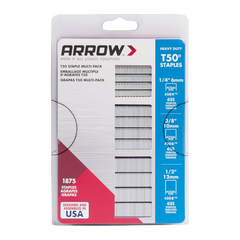 Arrow T50 Staple Multi Pack 6/10/12mm Pack 1875