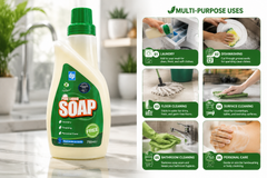 6x Dri-Pak Pure Liquid Soap Flakes 750ml Scent Free Laundry Household Cleaner