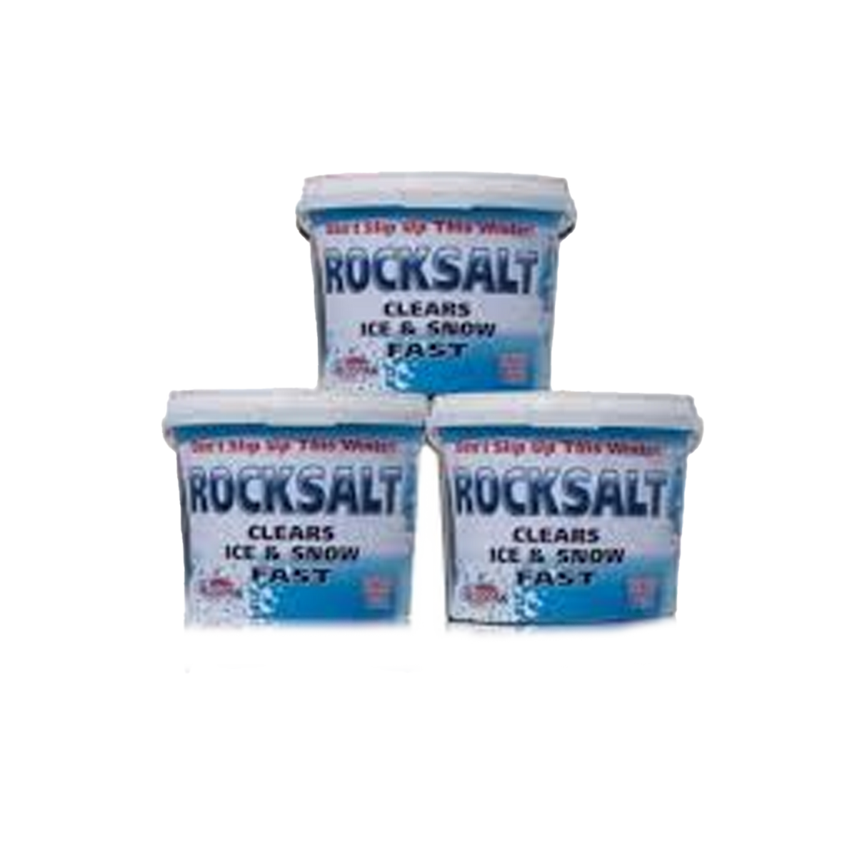 Deco-Pak White Rock Salt Mini Tub