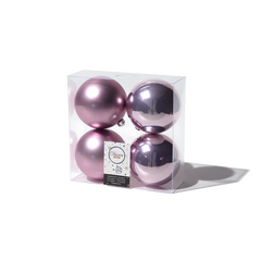 Kaemingk Shatterproof Plain Baubles 10cm C/Lilac Christmas Tree Ornaments
