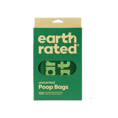 Earth Rated 120 Easy Tie Handle Poop Bags Unscented