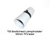 Lamp Holder with Switch BC Bayonet White Bulb Socket 10mm Threaded Bottom Entry UK