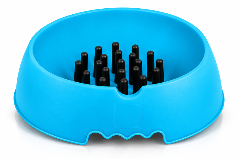 Large Pet Bowl Dog Cat Interactive Slow Food Feeder Healthy Feed Dish 3 colors