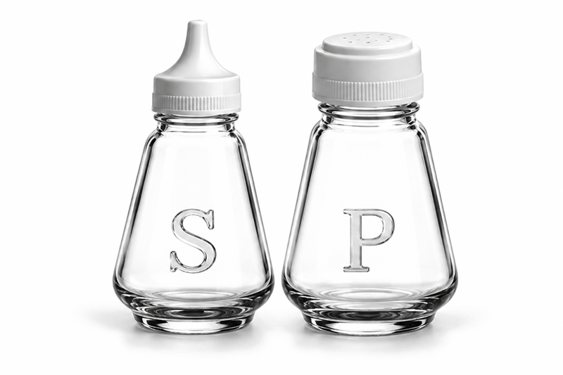 Ravenhead Essentials Salt Peper Classic Glass Tableware Brand New Pots