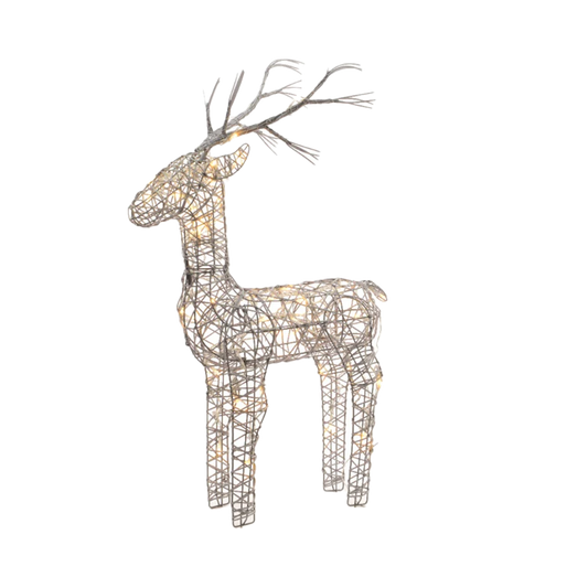 Lumineo Outdoor LED Wicker Deer 60cm Warm White