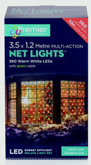 Premier Multi-Action LED Net Lights 180 LED 1.75 x 1.2m Multi