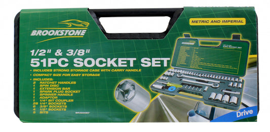 Brookstone Socket Set 51 Piece